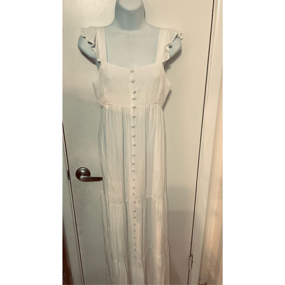 BB Dakota Ready Yacht Dress White Gauze Womens Dress Womens SZ XS New - Picture 4 of 15